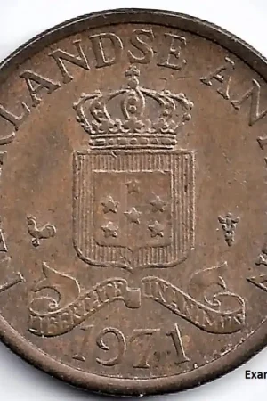 Nederlandse Antillen 1971 1 Cent Juliana P- Niska cena