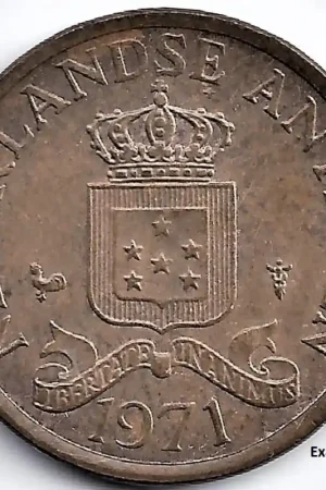 Wysoka jakość Nederlandse Antillen 1971 1 Cent Juliana P
