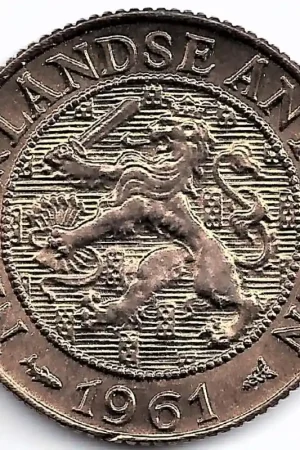 Nederlandse Antillen 1961 1 Cent Juliana UNC Popularny