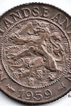 Nederlandse Antillen 1959 1 Cent Juliana P- Darmowa dostawa