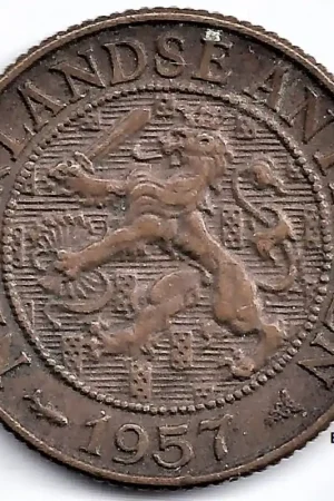 Tani Nederlandse Antillen 1957 1 Cent Juliana ZF