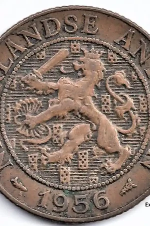 Zwrot pieniędzy Nederlandse Antillen 1956 2,5 Cent Juliana ZF