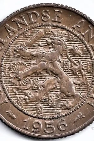 Nederlandse Antillen 1956 2,5 Cent Juliana P- Niska cena