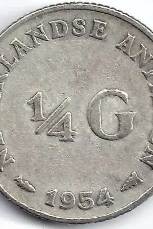 Nowość Nederlandse Antillen 1954 25 Cent Juliana ZF-