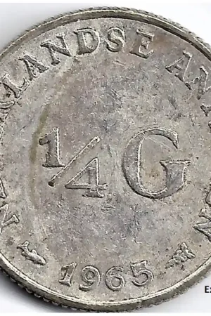 Najlepsza cena Nederlandse Antillen 1965 25 Cent Juliana P-