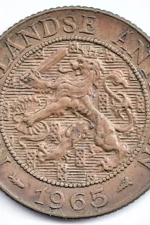 Rabat Nederlandse Antillen 1965 2,5 Cent Juliana ZF+