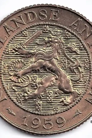 Bezpieczna płatność Nederlandse Antillen 1965 2,5 Cent Juliana UNC-