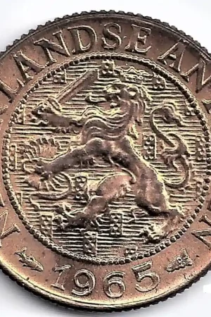 Premium Nederlandse Antillen 1965 1 Cent Juliana UNC MISSLAG