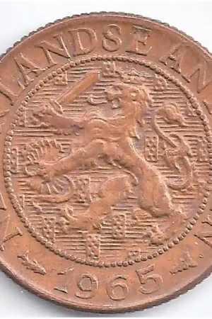 Nederlandse Antillen 1965 1 Cent Juliana P- MISSLAG Wysoka jakość