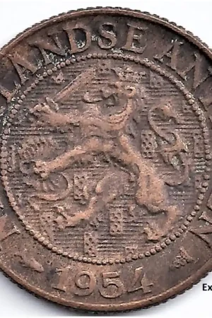 Bezpieczna płatność Nederlandse Antillen 1954 1 Cent Juliana F+