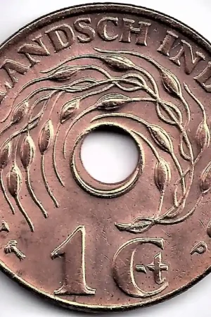 Nederlands Indië 1945 P 1 Cent Wilhelmina UNC Szybka dostawa