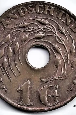 Nederlands Indië 1945 P 1 Cent Wilhelmina P+ Bezpieczna płatność