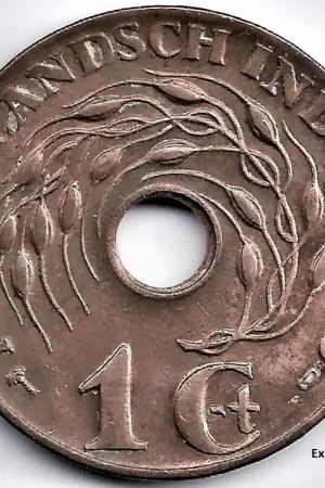 Oferta Nederlands Indië 1945 D 1 Cent Wilhelmina P-