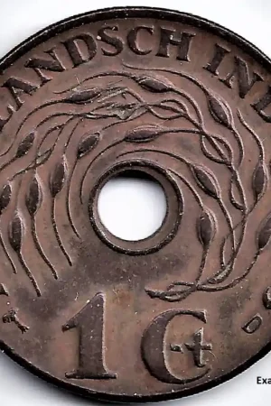 Nederlands Indië 1945 D 1 Cent Wilhelmina P Najlepsza cena