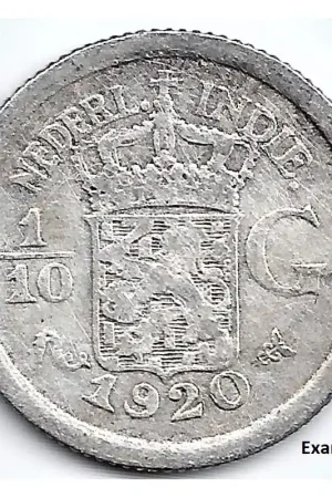 Nederlands Indië 1920 10 Cent Wilhelmina F Zamów teraz