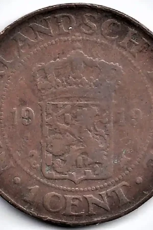 Rabat Nederlands Indië 1919 1 Cent Wilhelmina F