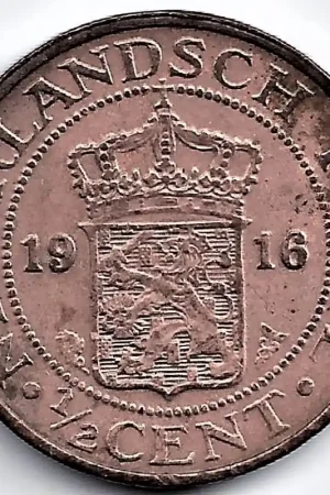 Rabat Nederlands Indië 1916 ½ Cent Wilhelmina P