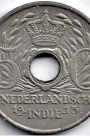 Nederlands Indië 1913 5 Cent Wilhelmina P Rabat