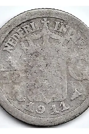 Nederlands Indië 1911 10 Cent Wilhelmina ZG Darmowa dostawa