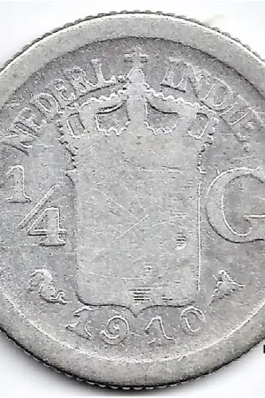 Nederlands Indië 1910 25 Cent Wilhelmina ZG Zamów teraz