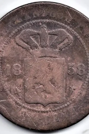 Nederlands Indië 1858 2½ Cent Willem III ZG+ Popularny