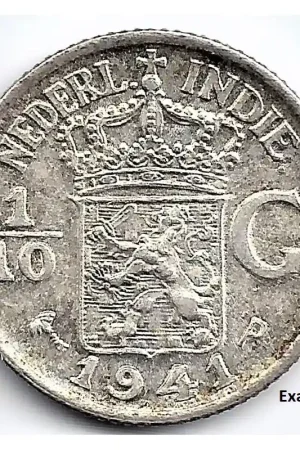 Kup teraz Nederlands Indië 1941P 10 Cent Wilhelmina UNC-
