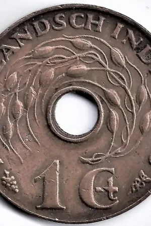 Nederlands Indië 1939 1 CentWilhelmina P- Niska cena