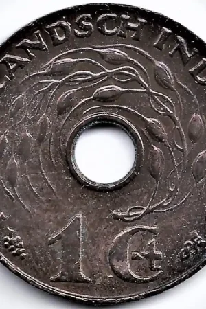 Rabat Nederlands Indië 1939 1 CentWilhelmina P