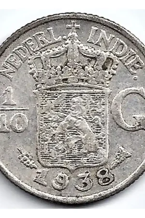 Rabat Nederlands Indië 1938 10 Cent Wilhelmina P-
