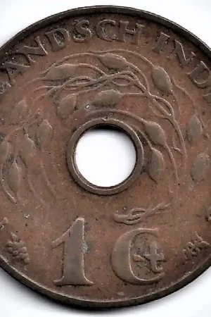 Nederlands Indië 1936 1 Cent Wilhelmina ZF- Zwrot pieniędzy