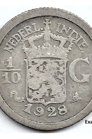 Nederlands Indië 1928 10 Cent Wilhelmina F Promocja