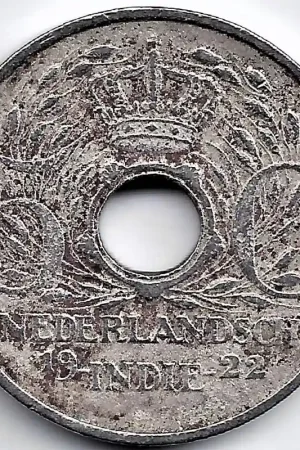 Nederlands Indië 1922 5 CentWilhelmina F+ Wysoka jakość