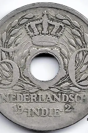 Bezpieczna płatność Nederlands Indië 1921 5 Cent Wilhelmina F-