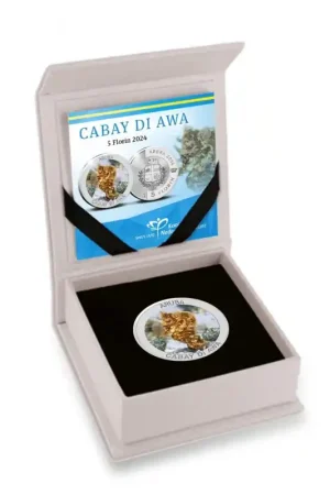 Aruba 2024 5 Florin 'Cabay di Awa-Zeepaardje' Zilver Prooflike Niska cena
