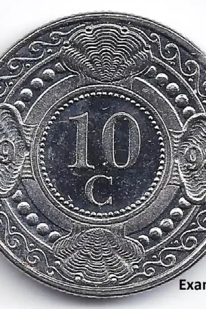 Autentyczny 10 Cent Nederlandse Antillen 1998 FDC