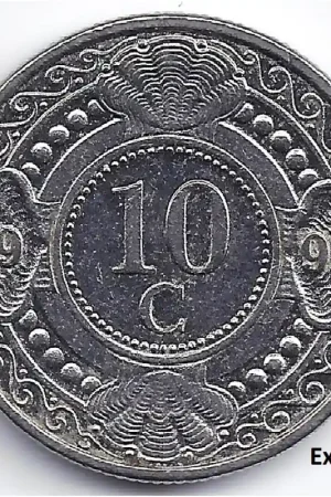 Nowość 10 Cent Nederlandse Antillen 1997 UNC+