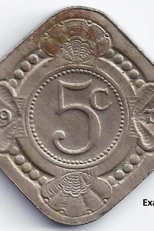 Niska cena 5 Cent Nederlandse Antillen 1970 ZF+