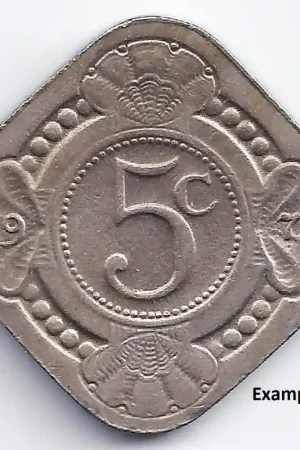 Ostatnia szansa 5 Cent Nederlandse Antillen 1970 P-