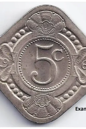5 Cent Nederlandse Antillen 1967 UNC- Autentyczny