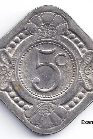 Niska cena 5 Cent Nederlandse Antillen 1965 UNC-