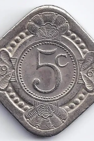 Popularny 5 Cent Nederlandse Antillen 1963 UNC-