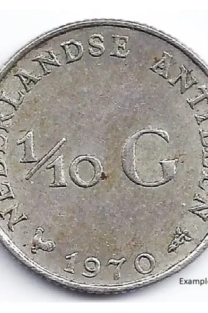 1/10 gulden Nederlandse Antillen 1970 ZF Szybka dostawa