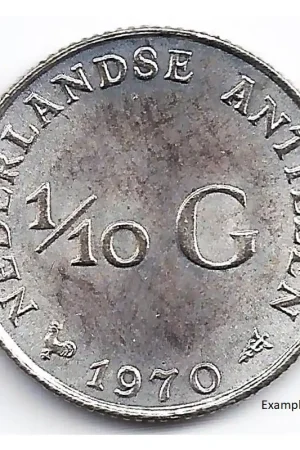 1/10 gulden Nederlandse Antillen 1970 UNC- Rabat