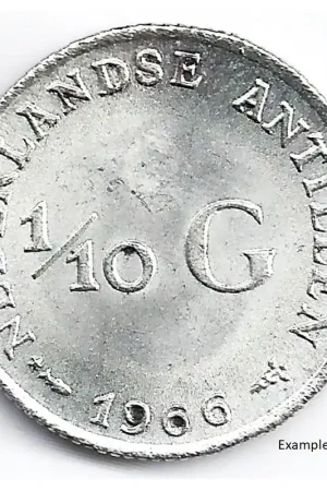 1/10 gulden Nederlandse Antillen 1966* (1969) UNC Niska cena
