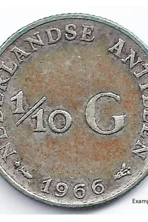 1/10 gulden Nederlandse Antillen 1966* (1969) F+ Bezpieczna płatność