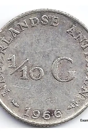 1/10 gulden Nederlandse Antillen 1966 ZF Darmowa dostawa