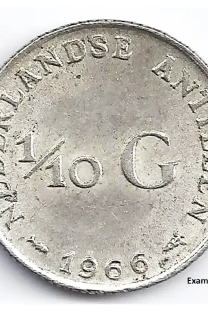 1/10 gulden Nederlandse Antillen 1966 P+ Szybka dostawa
