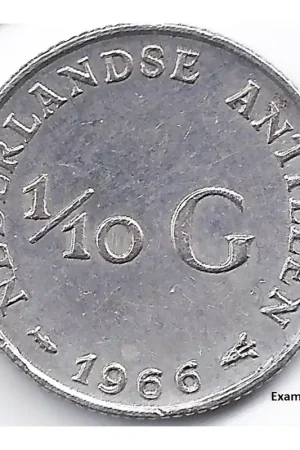 Oryginalny 1/10 gulden Nederlandse Antillen 1966 P