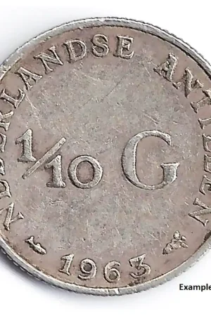 Tylko dziś 1/10 gulden Nederlandse Antillen 1963 ZF