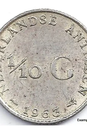 Ekspresowa dostawa 1/10 gulden Nederlandse Antillen 1963 P-
